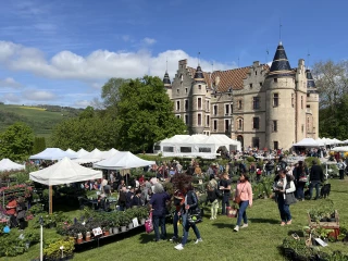 chateau stands de fleurs