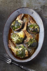 Côtes d'agneau bio façon caillettes
