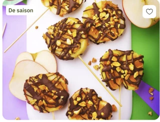 Recette - Sucettes de pomme