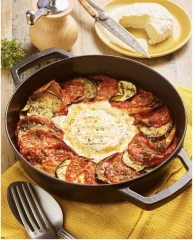 Recette - Tian aux légumes et saint-marcellin